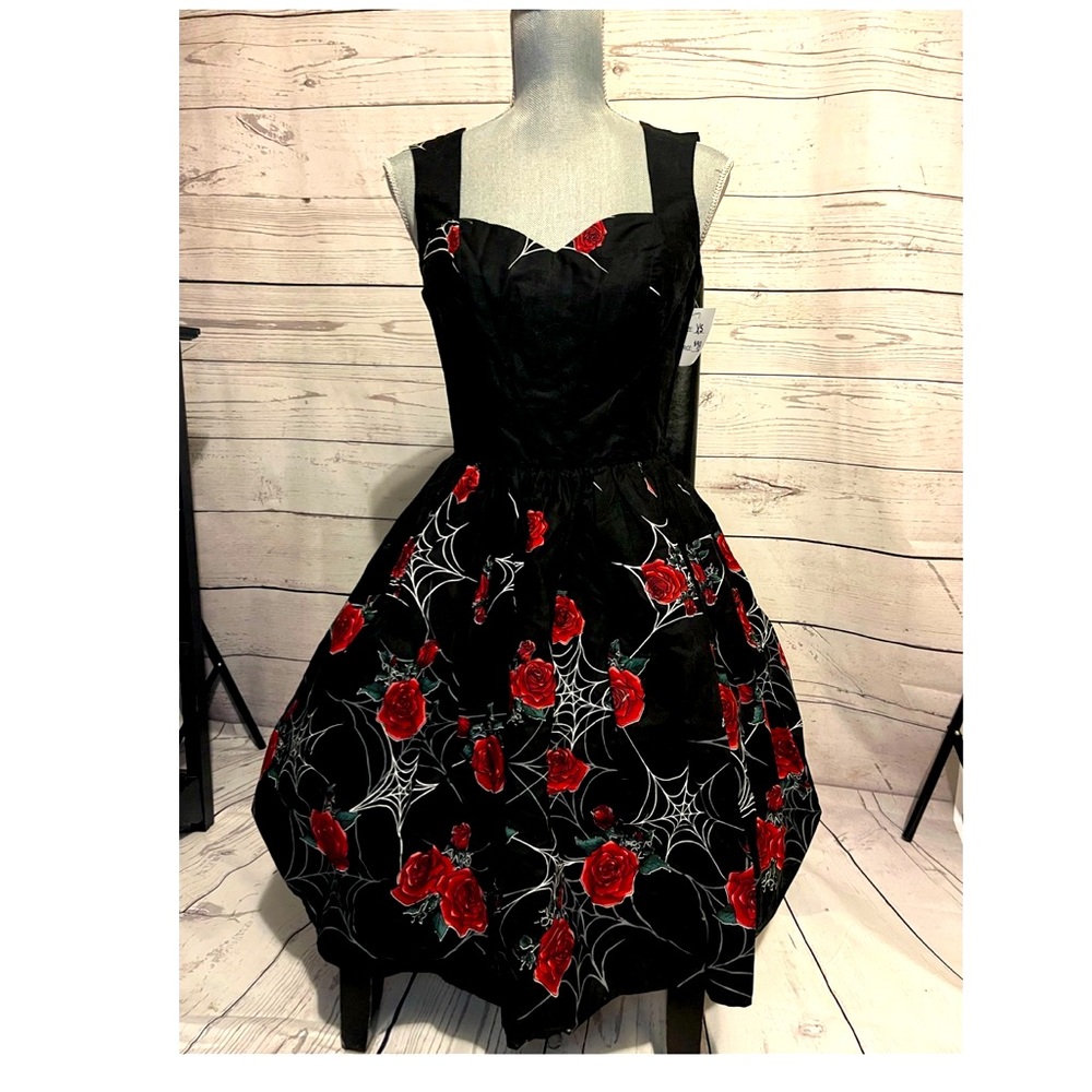 Brand new roses and web dress